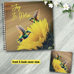Hummingbird Art & Sunflower Fotografy Mix Notizblock