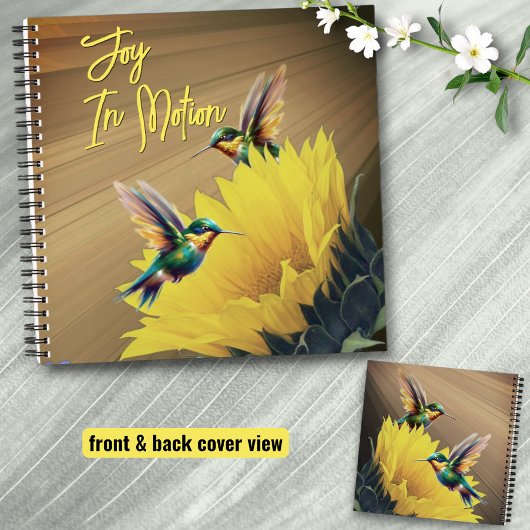 Hummingbird Art & Sunflower Fotografy Mix Notizblock