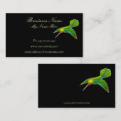 HUMMINGBIRD auf Black Business Cards Visitenkarte (Vorne/Hinten)