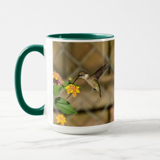 Hummingbird auf der Tasse Lantana 15 oz (Links)