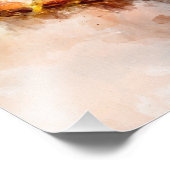 Hummingbird auf einem Zweig Wasserfarbe - 01 Fotodruck (Ecke)