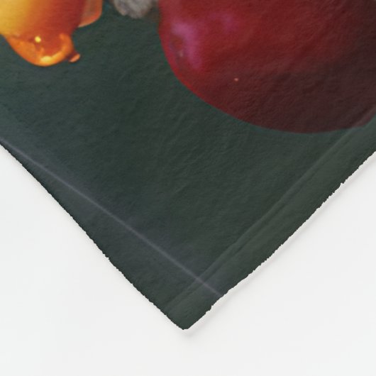 Hummingbird auf heller Blume Fleecedecke (Ecke)