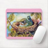 Hummingbird auf Nest Mousepad (Mit Mouse)