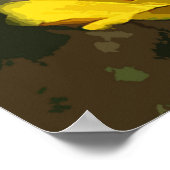 Hummingbird auf Zinnias Poster (Ecke)