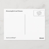 Hummingbird auf Zinnias Postkarte (Rückseite)