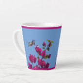 Hummingbird aus Peru Latte Tasse (Linke Ecke)
