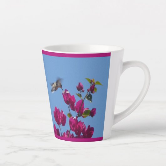 Hummingbird aus Peru Latte Tasse (Rechts)