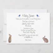 Hummingbird Baby Shower Einladung: geschlechtsneut Einladung (Rückseite)