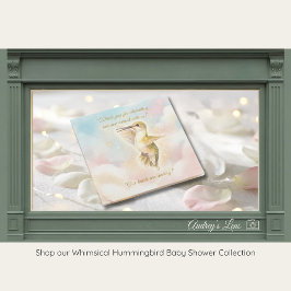 Hummingbird Baby Shower Thank You Card | Nature Dankeskarte