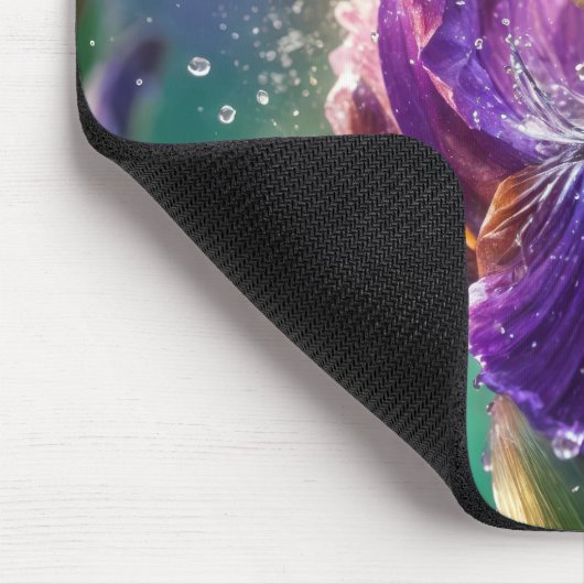Hummingbird baden in einer Iris Mousepad (Ecke)