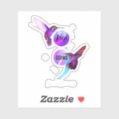 Hummingbird Behalte Selbstmordbewusstsein Aufkleber (Blatt)