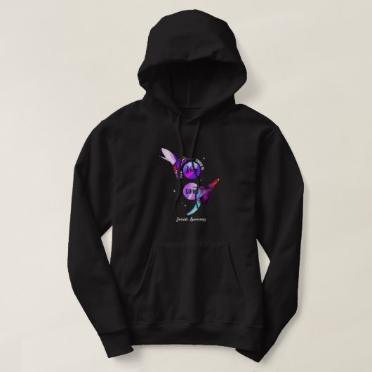 Hummingbird Behalte Selbstmordbewusstsein Hoodie (Design vorne)