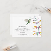 Hummingbird Bereavement Beerdigung Danke Karte (Vorderseite/Rückseite Beispiel)