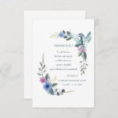 Hummingbird Bereavement Danke Karte (Vorne/Hinten)