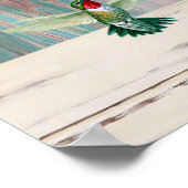Hummingbird Beschließen Sie sich glücklich zu sein Poster (Ecke)