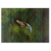 Hummingbird Bird Art Glass Cutting Board Schneidebrett (Vorderseite)