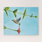 Hummingbird Bird Art Pretty Puzzle (Horizontal)