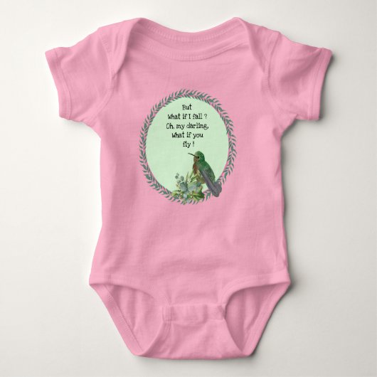 Hummingbird Bird Baby Bodysuit Baby Strampler (Vorderseite)
