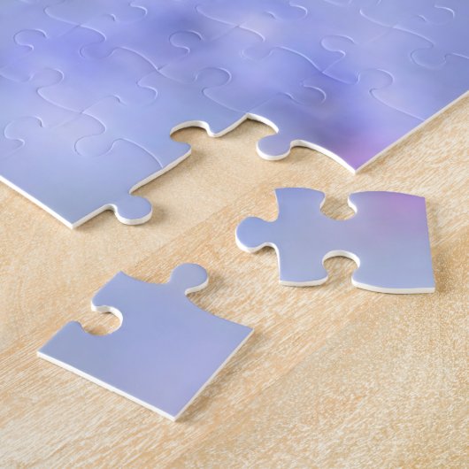 Hummingbird Bird Blue Garden Floral BibleScripte Puzzle (Seite)