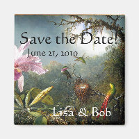 Hummingbird Bird Blume Save the Date floral