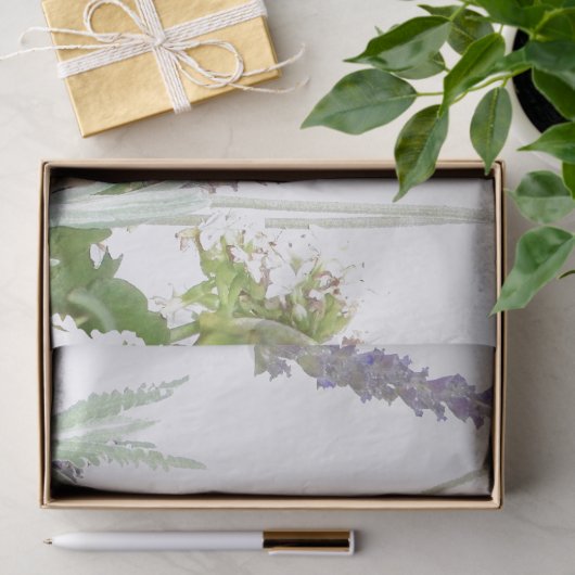 Hummingbird Bird Blume Seidenpapier (Geschenk)