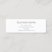 Hummingbird Bird Süße Tier Mini Visitenkarte (Rückseite)