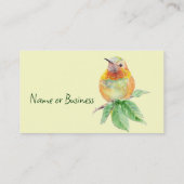 Hummingbird Bird Visitenkarte (Rückseite)