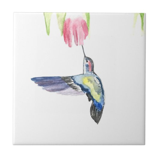 Hummingbird Bird Wildlife Fliese (Vorderseite)