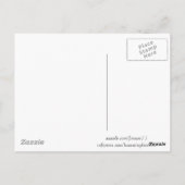 Hummingbird Birds Blume Floral Animals Wildtiere Postkarte (Rückseite)