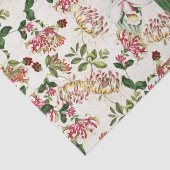 Hummingbird Birds Honeysuckse Blume Gewebepapier Seidenpapier (Detail)