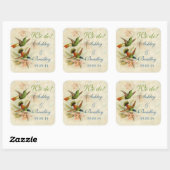 Hummingbird Birds Wedding Sticker Umschlag Aufkleb (Blatt)