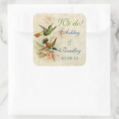 Hummingbird Birds Wedding Sticker Umschlag Aufkleb (Tasche)