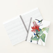 Hummingbird Birds Wildlife Floral Spiral Notebook Notizbuch (Innenseite)