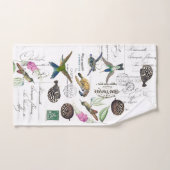 Hummingbird Birnen Schildkröten Floral Bath Handtu Badhandtuch Set (Handtuch)