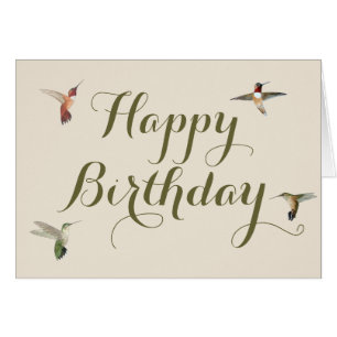 Hummingbird Birthday Card