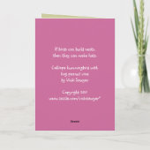 Hummingbird Birthday Card Karte (Rückseite)