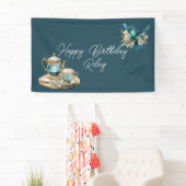 Hummingbird Birthday Tee Party Banner (Insitu)