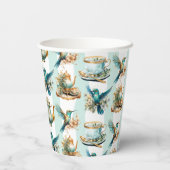 Hummingbird Birthday Tee Party Pappbecher (Rückseite)