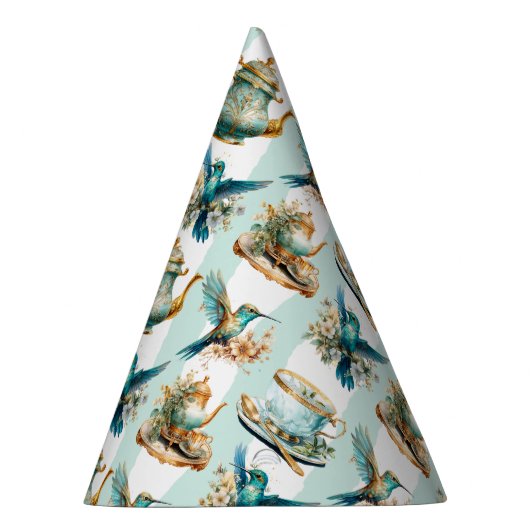 Hummingbird Birthday Tee Party Partyhütchen (Rechts)