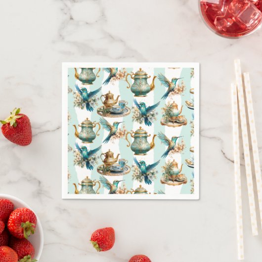 Hummingbird Birthday Tee Party Serviette (Beispiel)