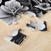 Hummingbird Black & White Tattoo Design Puzzle (Seite)