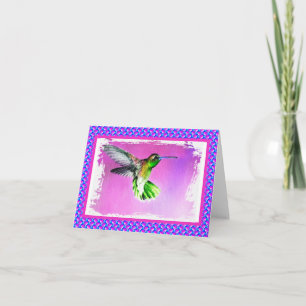 Hummingbird Blank Card Karte