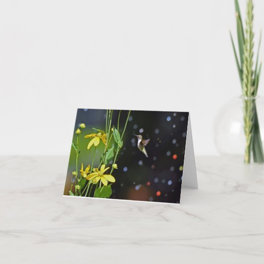 Hummingbird Blank Grußkarte Dankeskarte (Vorderseite)