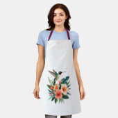 Hummingbird Bloom All-Over Apron Schürze (Getragen)