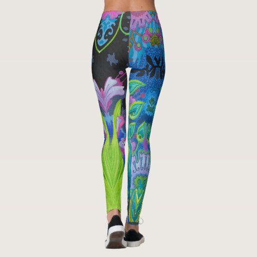 Hummingbird Bloom Leggings (Rückseite)