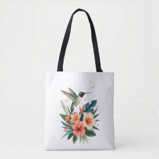 Hummingbird Bloom Tropical Botanical Bag Tasche