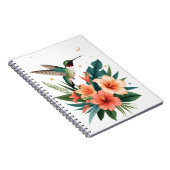 Hummingbird Bloom Tropical Botanical Notebook Notizblock (Rechte Seite)