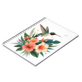 Hummingbird Bloom Tropical Botanical Notebook Notizblock (Linke Seite)