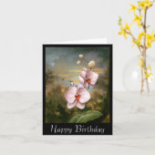 Hummingbird Blume Card Karte (Gelbe Blume)