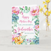 Hummingbird-Blume Godmutter Happy Mother Day Karte (Gelbe Blume)